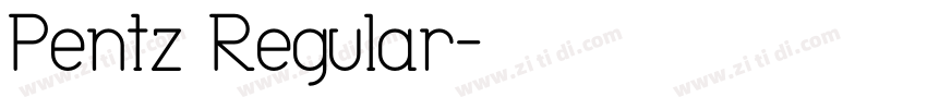 Pentz Regular字体转换